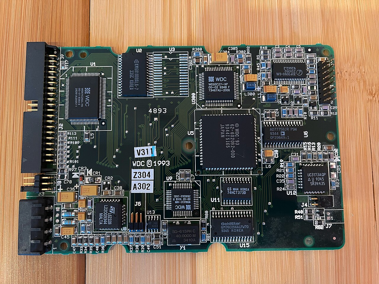 Circuit board close-up for UAV module integration